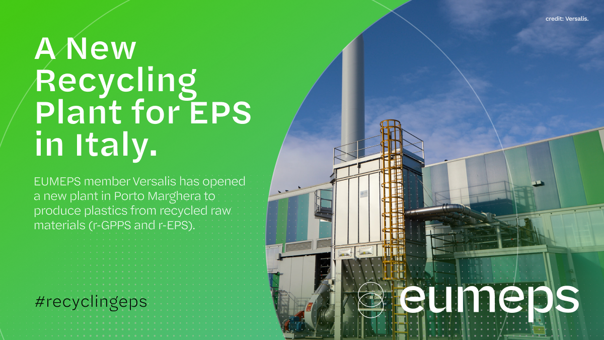 Versalis opens a new recycling plant for EPS in Porto Marghera
