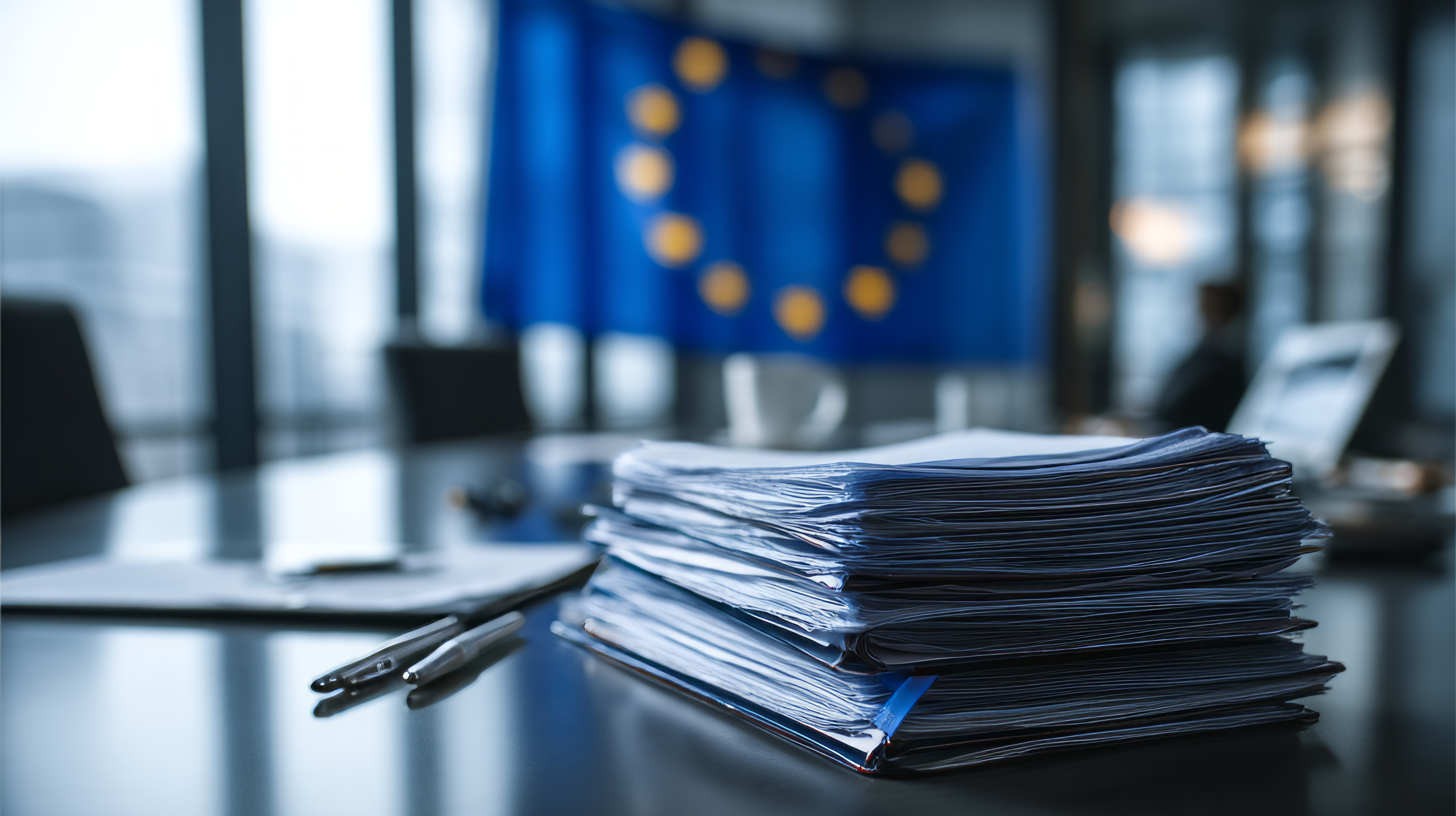 European policymakers in a formal meeting setting